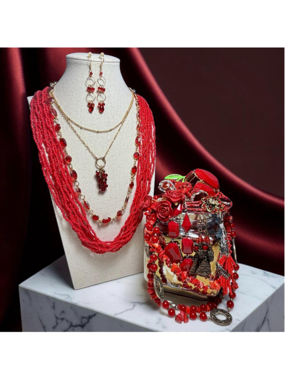 All Things Red Mystery Jewelry Jar